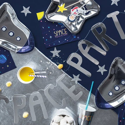 Space Party Borden 29,5cm 6st van Partydeco koop je bij Partywinkel