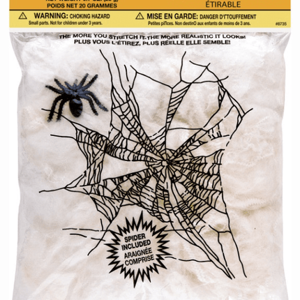 SPIDER & SPIDER WEB-20G van Unique koop je bij Partywinkel