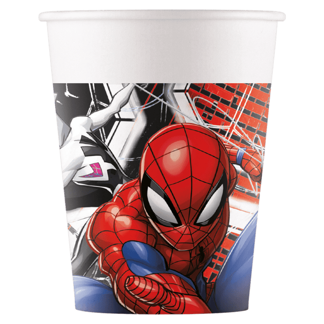 Spiderman Bekers 200ml 8st van Procos koop je bij Partywinkel