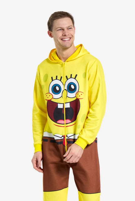 SpongeBob Onesie Heren Geel van OppoSuits koop je bij Partywinkel
