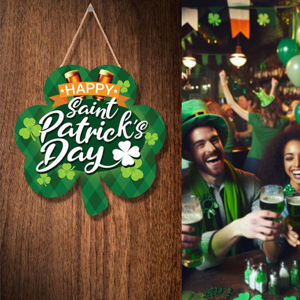 St. Patrick'S Day Hangbord Groen 28cm van Fiestas Guirca koop je bij Partywinkel