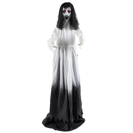 Staande decoratie Ghost widow (pop-up 185 - 225 cm) van Boland koop je bij Partywinkel