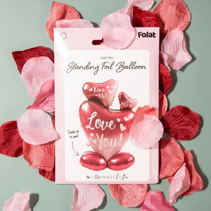 Hartjes Helium Ballon Leeg Ombre 77cm van Folat koop je bij Partywinkel