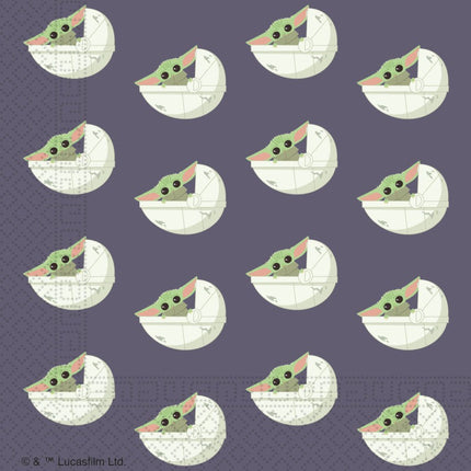 Star Wars Servetten Baby Yoda 20st van Procos koop je bij Partywinkel