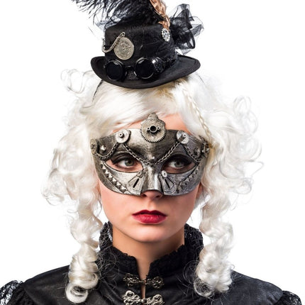 Steampunk Haarband Zwart van Orlob koop je bij Partywinkel