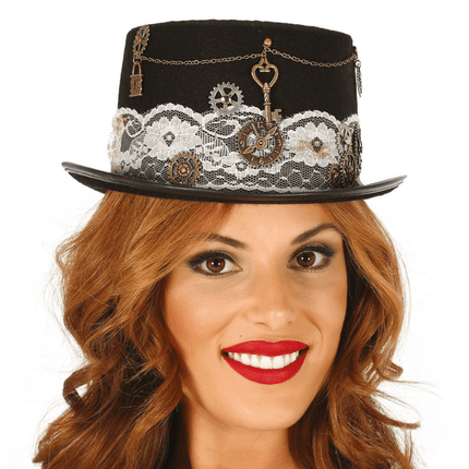 Steampunk Hoed Dames van Fiestas Guirca koop je bij Partywinkel