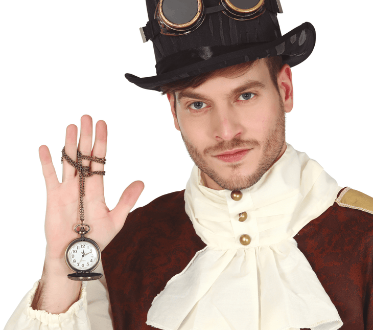 Steampunk Zakhorloge Ketting van Fiestas Guirca koop je bij Partywinkel
