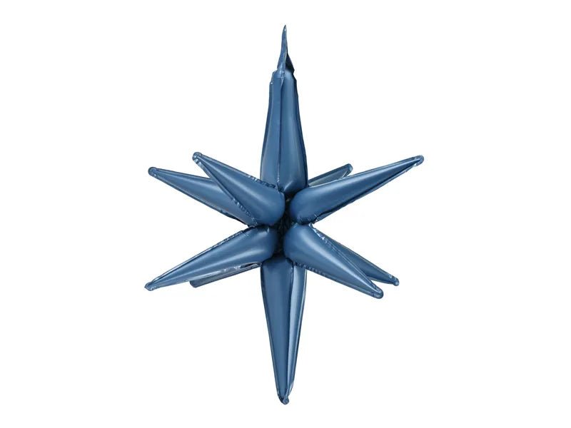 Ster Ballon Blauw 1,05m van Partydeco koop je bij Partywinkel