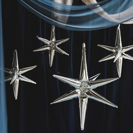 Ster Ballon Zilver 50cm van Partydeco koop je bij Partywinkel