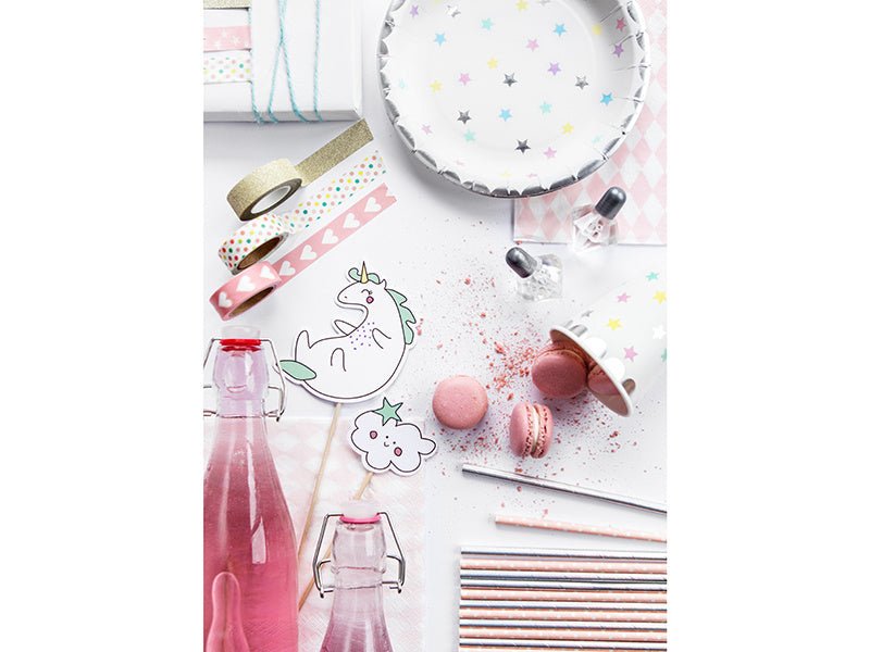 Ster Bordjes 18cm 6st van Partydeco koop je bij Partywinkel