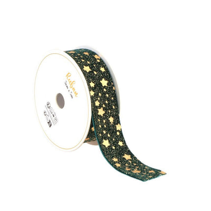 Ster Lint Groen Goud 25Mm 3m van CHAKS koop je bij Partywinkel