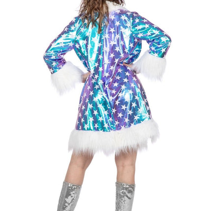 Sterren Jas Blauw Dames van Wilbers & Wilbers koop je bij Partywinkel