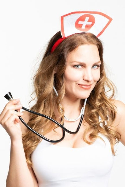 Stethoscoop Zwart van Partychimp koop je bij Partywinkel