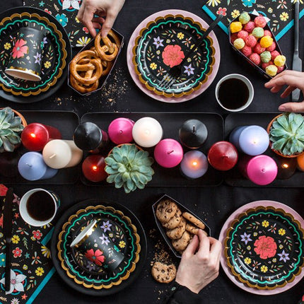 Stompkaars Wit 12cm 6st van Partydeco koop je bij Partywinkel