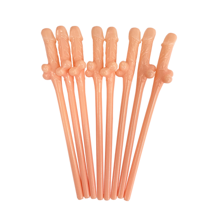 Penis-sugrör 19,5 cm, 8 st