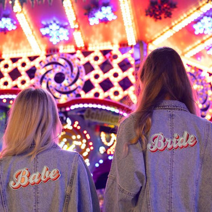 Strijk Embleem Bride 22cm van Partydeco koop je bij Partywinkel