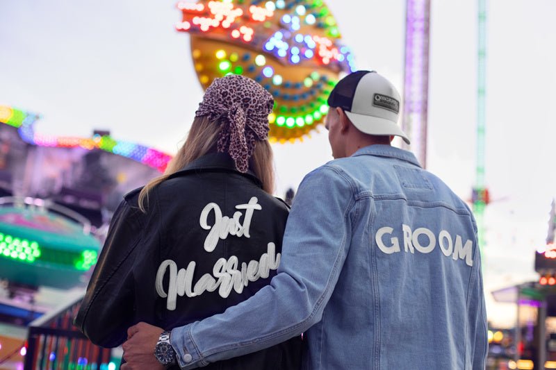 Strijk Embleem Groom 30cm van Partydeco koop je bij Partywinkel