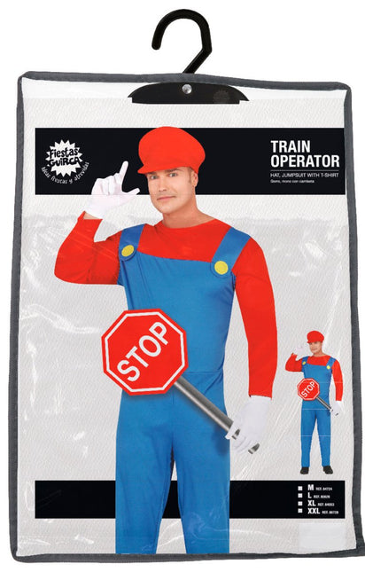 Super Mario Kostuum Rood Blauw Heren van Fiestas Guirca koop je bij Partywinkel