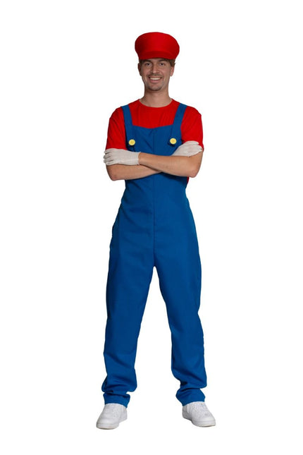 Super Mario Pak Rood Blauw Heren van PartyXclusive koop je bij Partywinkel