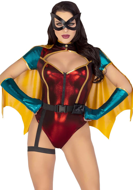 Super Woman Pak Dames Bodysuit Leg Avenue van Leg Avenue koop je bij Partywinkel
