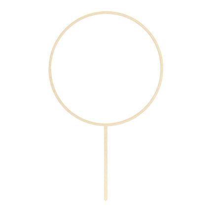 Taarttopper Ring Hout 24,5cm van Partydeco koop je bij Partywinkel
