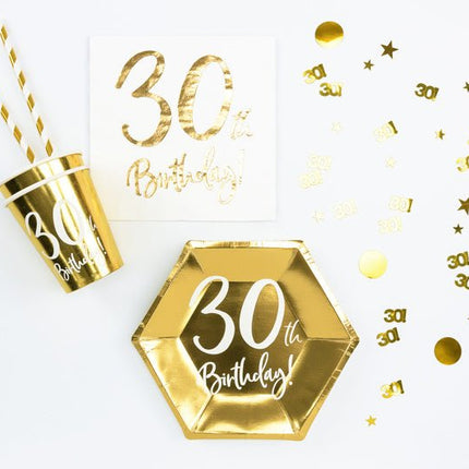 Tafelconfetti 30 Jaar Goud van Partydeco koop je bij Partywinkel
