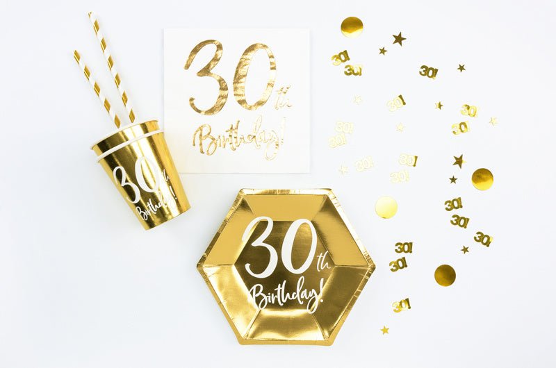 Tafelconfetti 30 Jaar Goud van Partydeco koop je bij Partywinkel