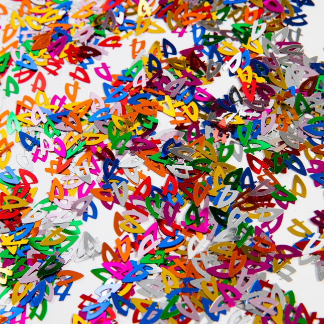Tafelconfetti 4 Jaar Gekleurd van WeFiesta koop je bij Partywinkel
