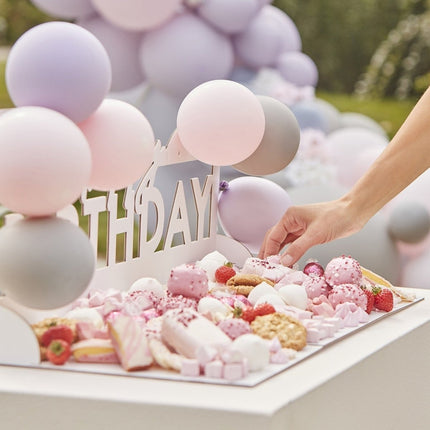 Tafeldecoratie Serveerplank Happy Birthday van Ginger Ray koop je bij Partywinkel