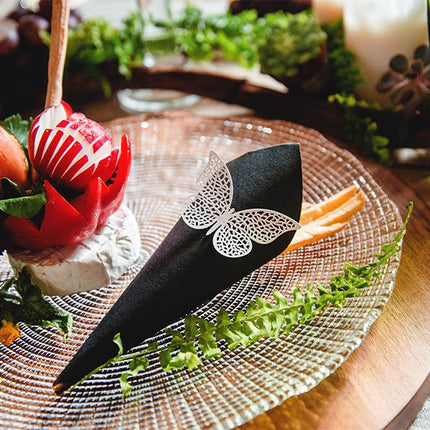 Tafeldecoratie Vlinder Papier Wit 8cm 10st van Partydeco koop je bij Partywinkel