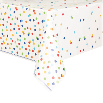 Tafelkleed Confetti Regenboog 2,13m van Unique koop je bij Partywinkel