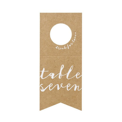 Tafelnummer Fleshangers 18,5cm 10st van Partydeco koop je bij Partywinkel