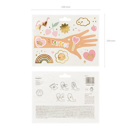 Tattoos Bloemen Mix 14st van Partydeco koop je bij Partywinkel