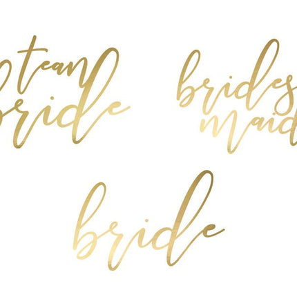 Tattoos Vrijgezellenfeest Goud 15st van Partydeco koop je bij Partywinkel