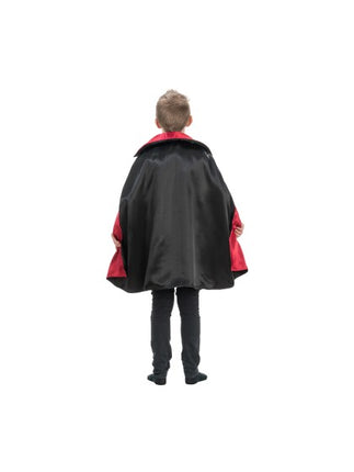 Theodor vampyrdräkt för barn, svart och röd