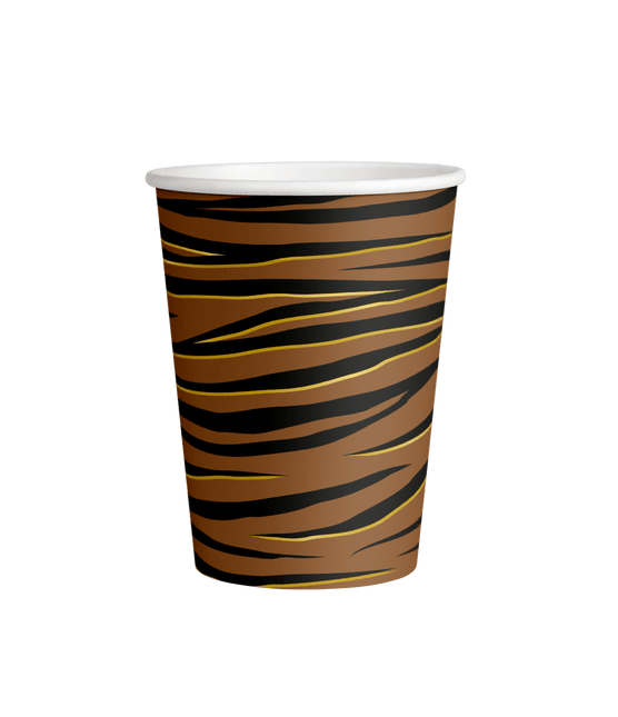 Tijger Bekers 250ml 8st van Paper Dreams koop je bij Partywinkel