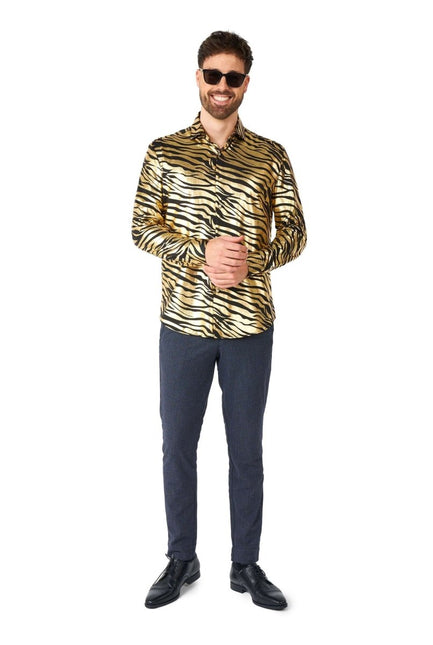 Tijger Goud Overhemd Heren OppoSuits van OppoSuits koop je bij Partywinkel
