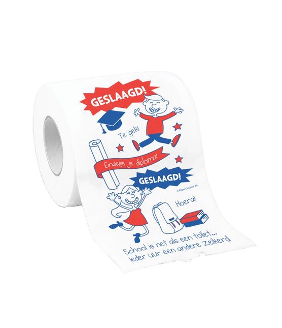 Toiletpapier Geslaagd School van Paper Dreams koop je bij Partywinkel