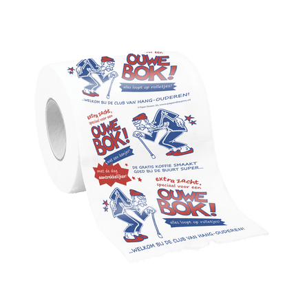 Toiletpapier Ouwe Bok van Paper Dreams koop je bij Partywinkel