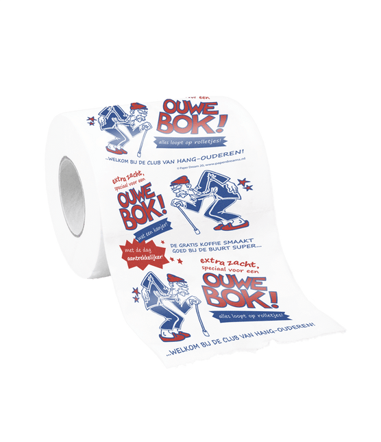 Toiletpapier Ouwe Bok van Paper Dreams koop je bij Partywinkel