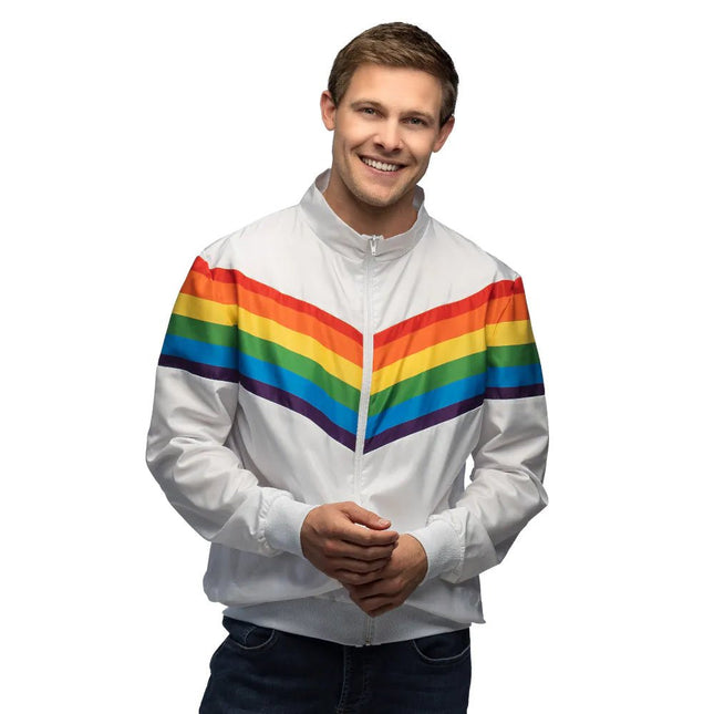 Trainingsjasje Vintage Rainbow Dude van Boland koop je bij Partywinkel