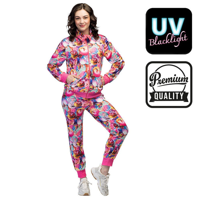 Trainingspak Dancing babe UV van Boland koop je bij Partywinkel