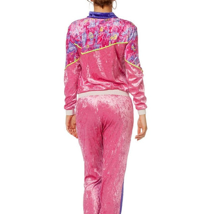 Trainingspak Jaren 80 Fluweel Dames van Wilbers & Wilbers koop je bij Partywinkel