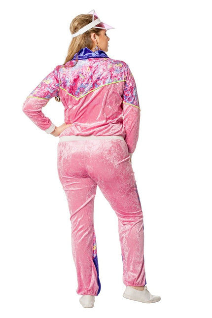 Trainingspak Jaren 80 Fluweel Dames van Wilbers & Wilbers koop je bij Partywinkel
