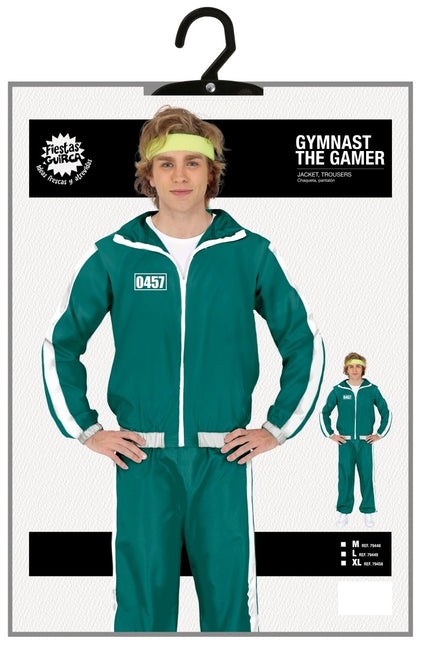 Trainingspak Squid Cijfers Heren Groen van Fiestas Guirca koop je bij Partywinkel