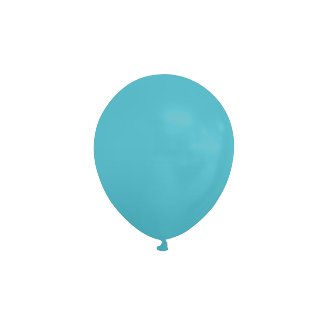 Turquoise Ballonnen 13cm 100st van WeFiesta koop je bij Partywinkel