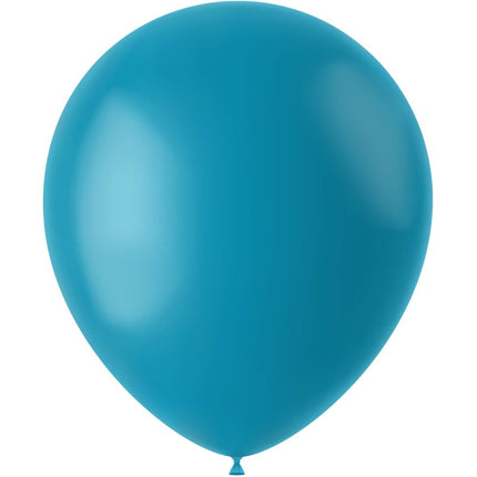 Turquoise Ballonnen Calm Turquoise 33cm 100st van Folat koop je bij Partywinkel