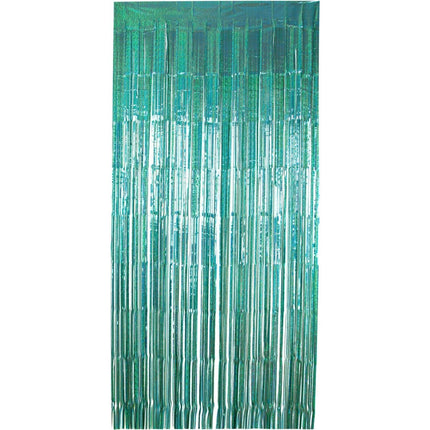 Turquoise Deurgordijn 2m van Folat koop je bij Partywinkel