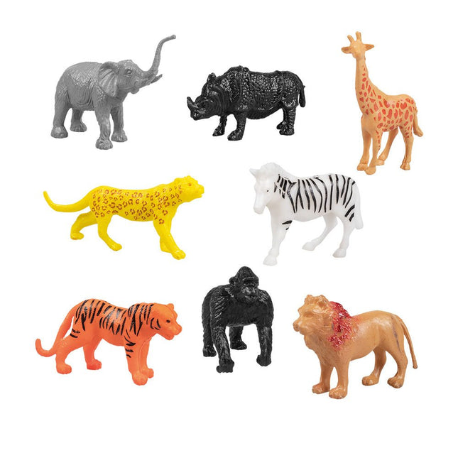 Uitdeelcadeautjes Jungle Dieren 4,5cm 8st van Boland koop je bij Partywinkel