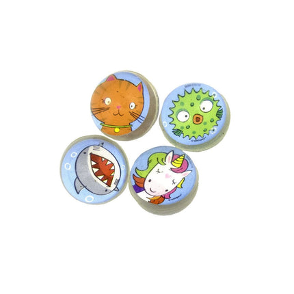 Uitdeelcadeautjes Stuiterballen Dieren 3cm 8st van Unique koop je bij Partywinkel